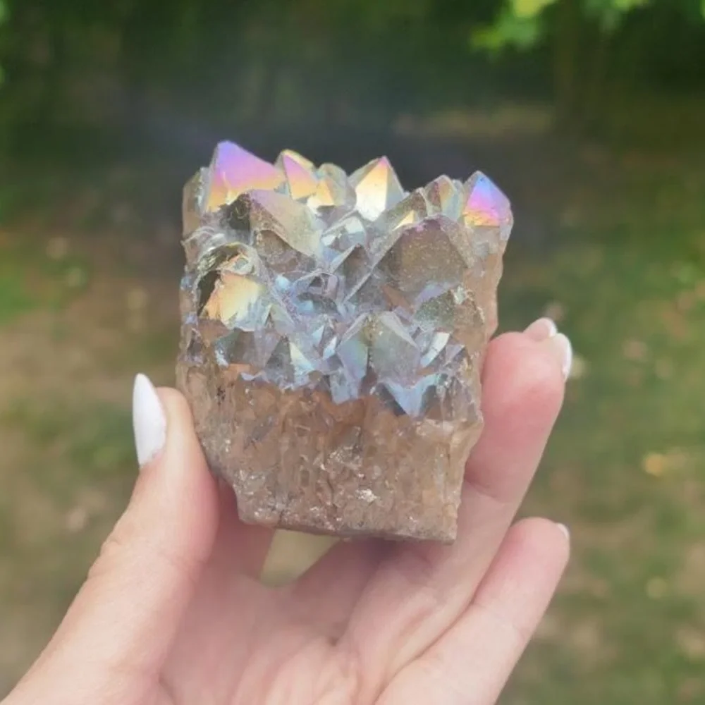 Titanium Aura Quartz Crystal - Picture 3 of 10